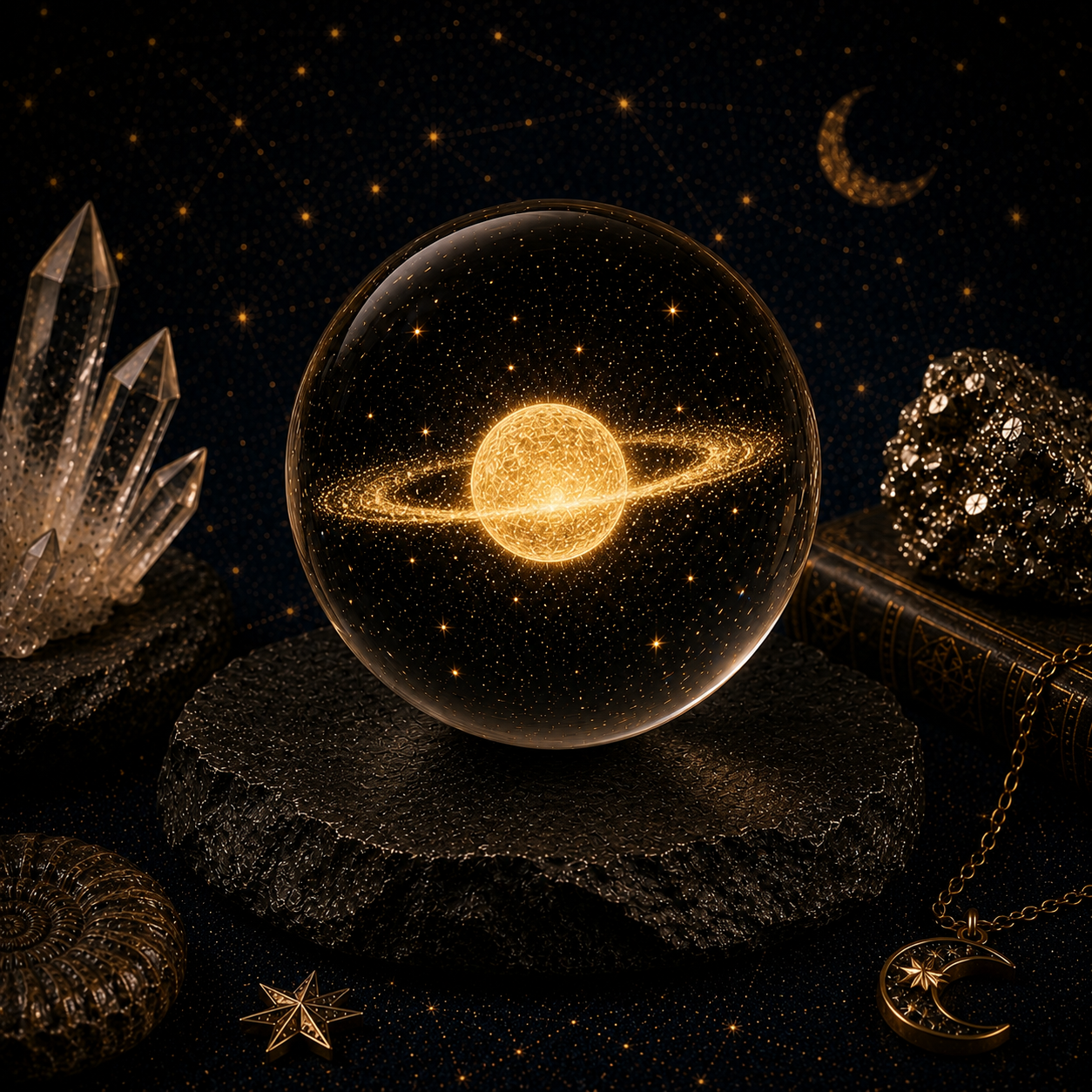 Ringed Star Crystal Ball