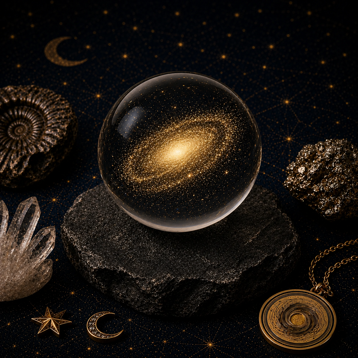 Elliptical Galaxy Crystal Ball