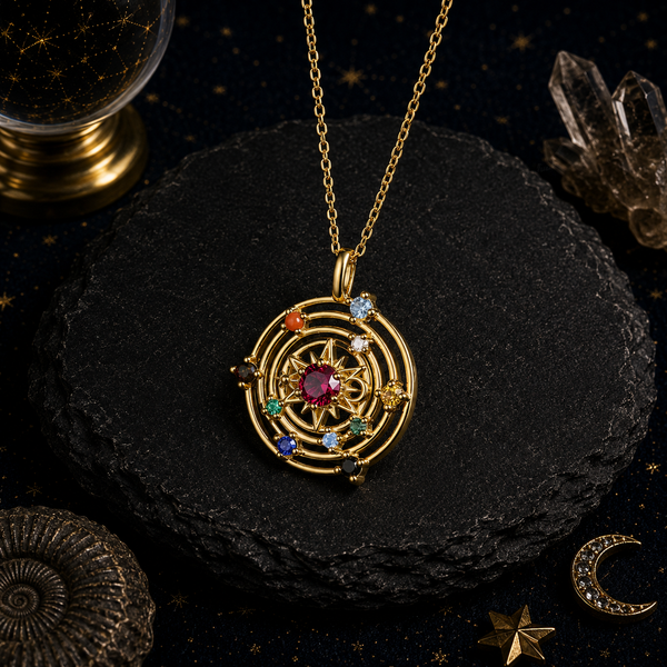 Solar System Orbit Necklace