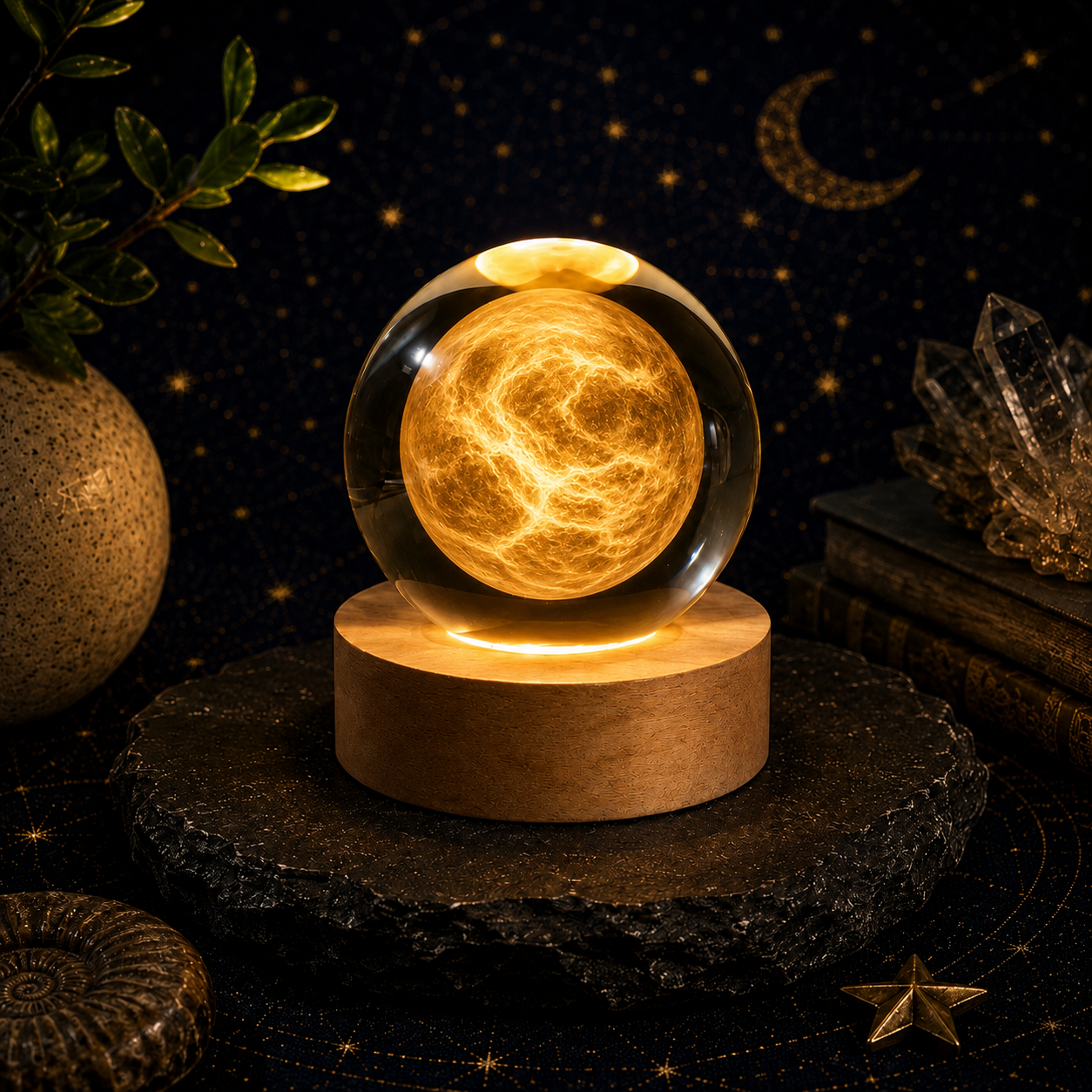 Cloud-Covered Planet Crystal Ball