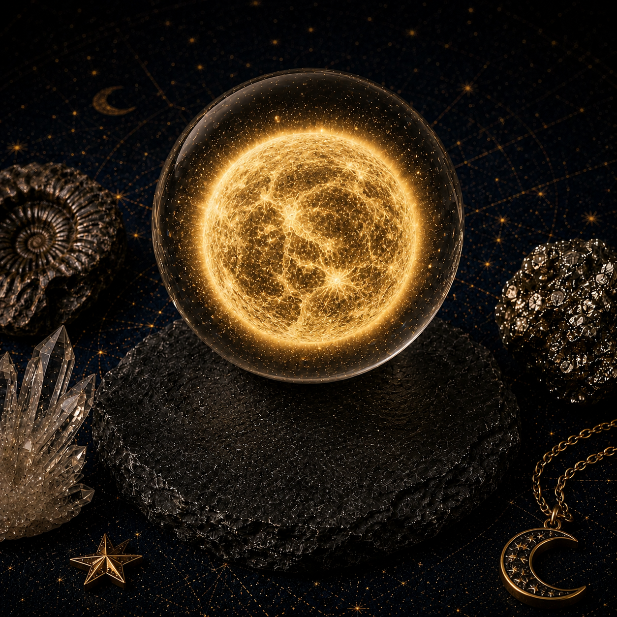 Sun-like Star Crystal Ball