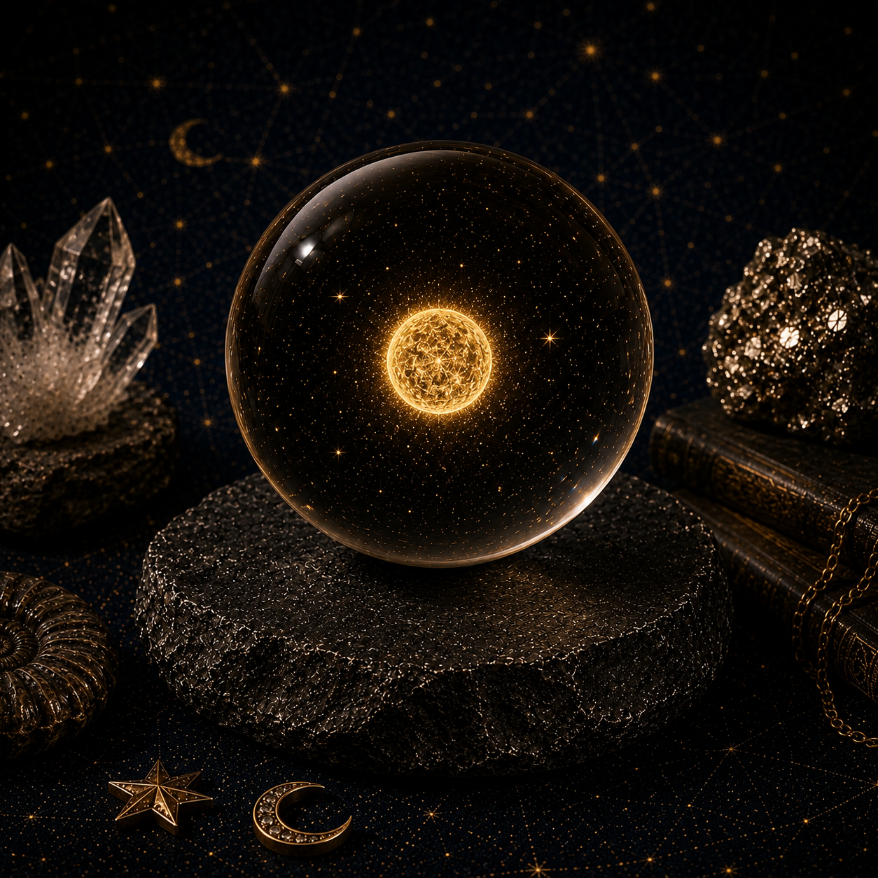 Orange Dwarf Star Crystal Ball