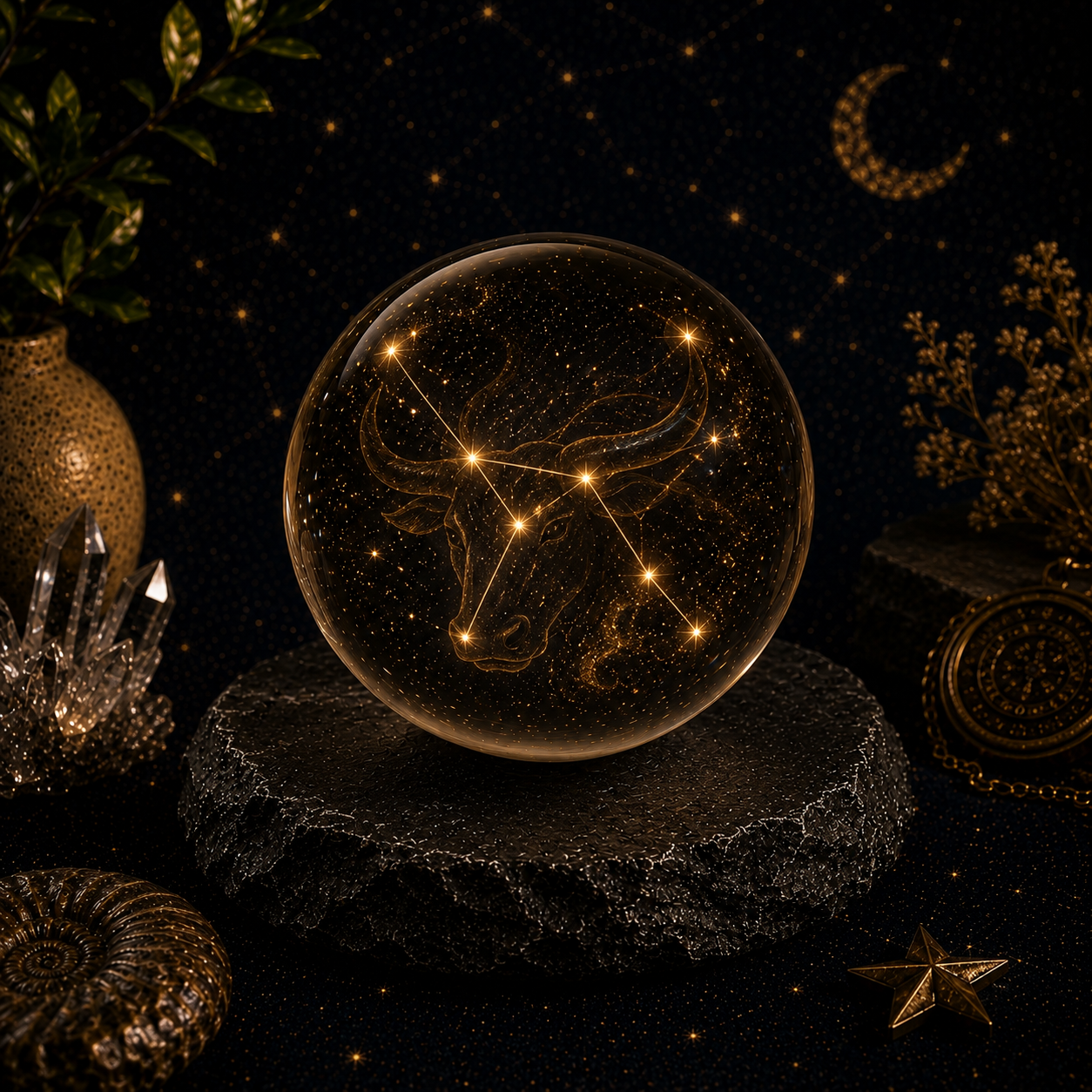 Taurus Zodiac Crystal Ball