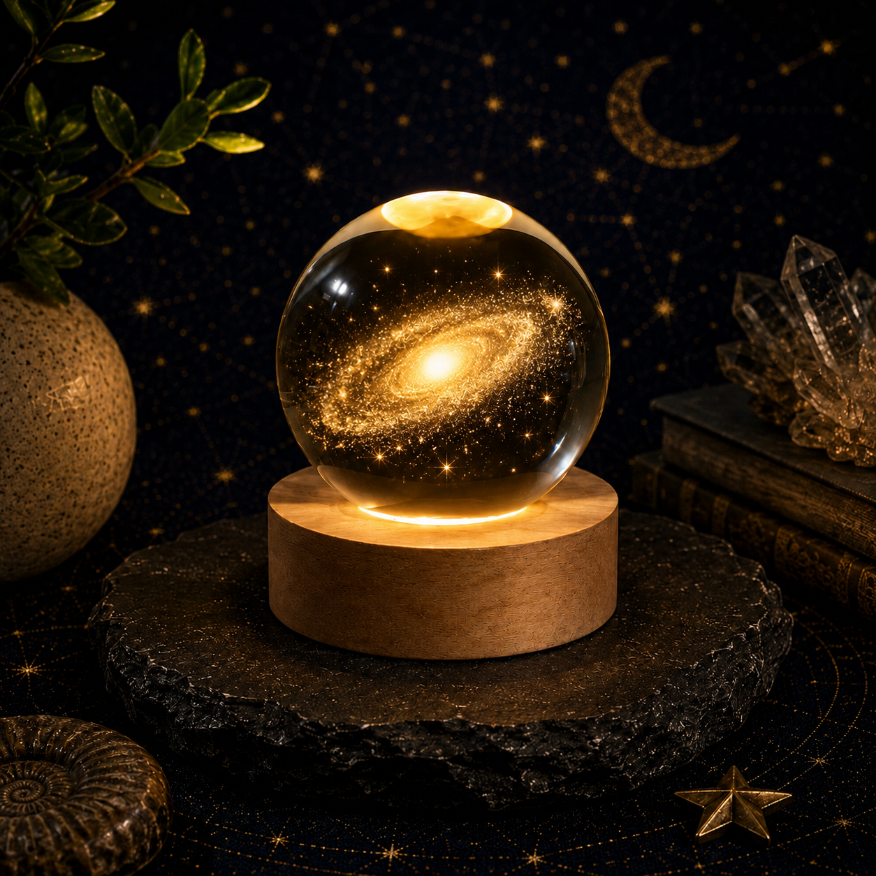 Edge-On Spiral Galaxy Crystal Ball