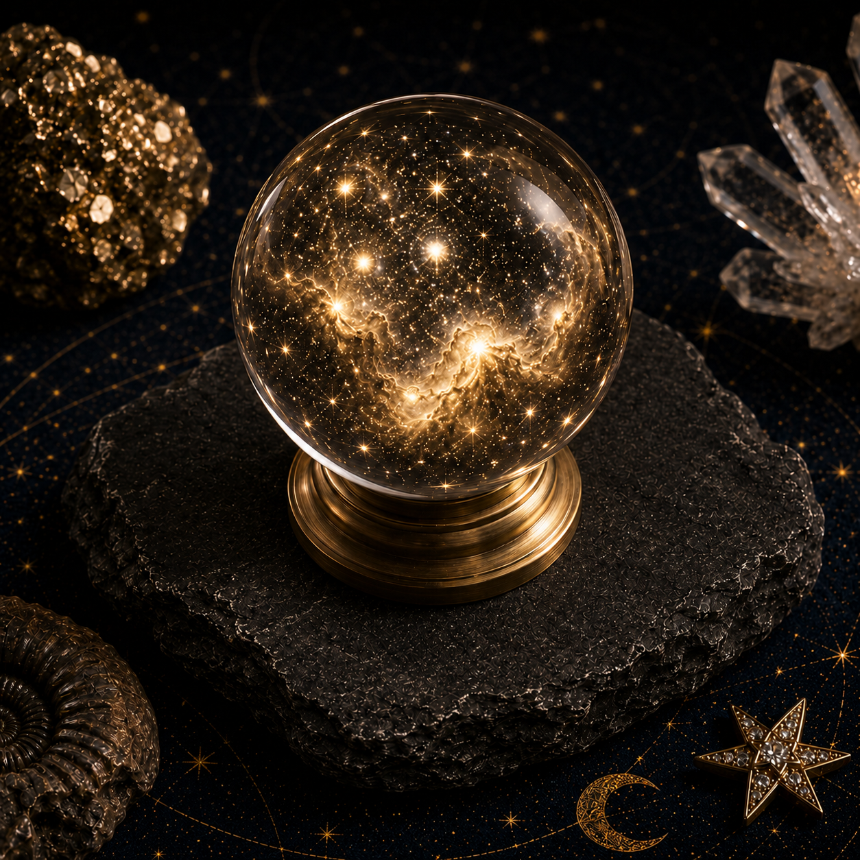 Star Cluster & Nebula Crystal Ball