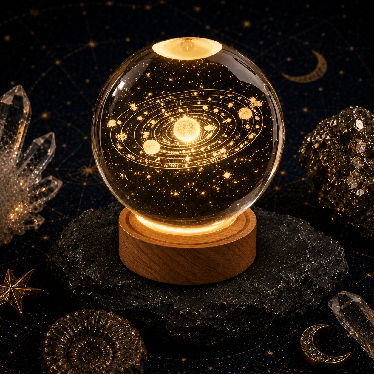 Planetary Orbit System Crystal Ball