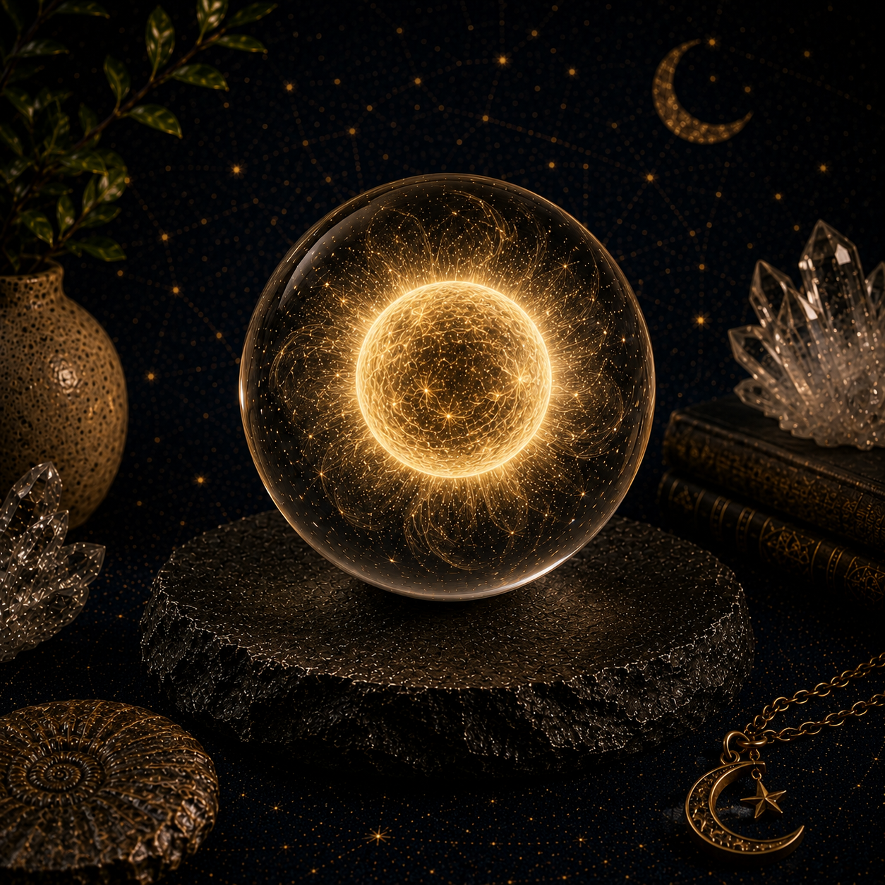 Blue Giant Star Crystal Ball