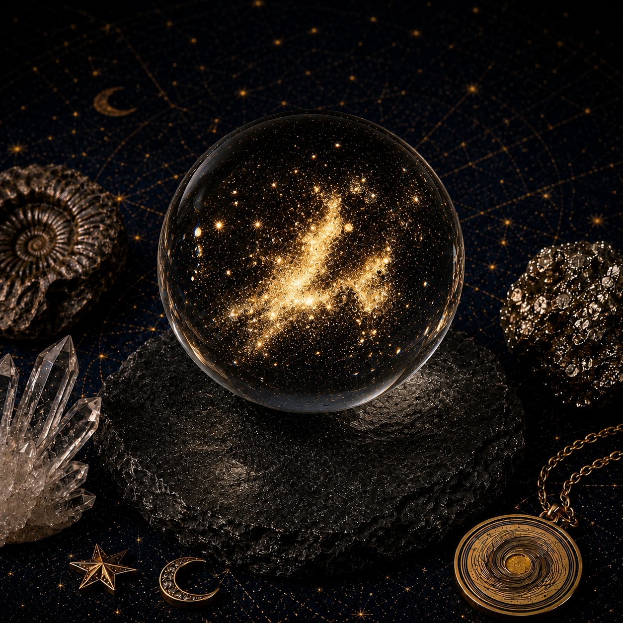 Irregular Galaxy Crystal Ball