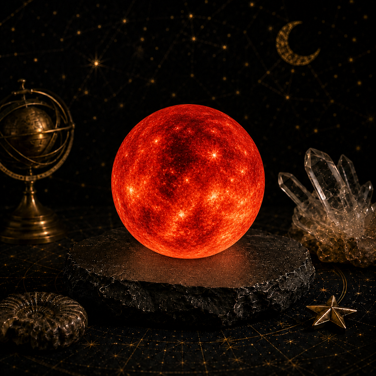 Red Dwarf Star Lamp