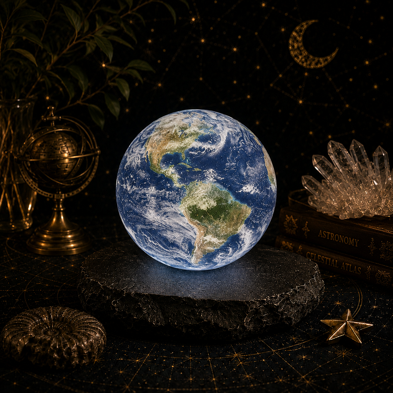 Earth Moon Lamp