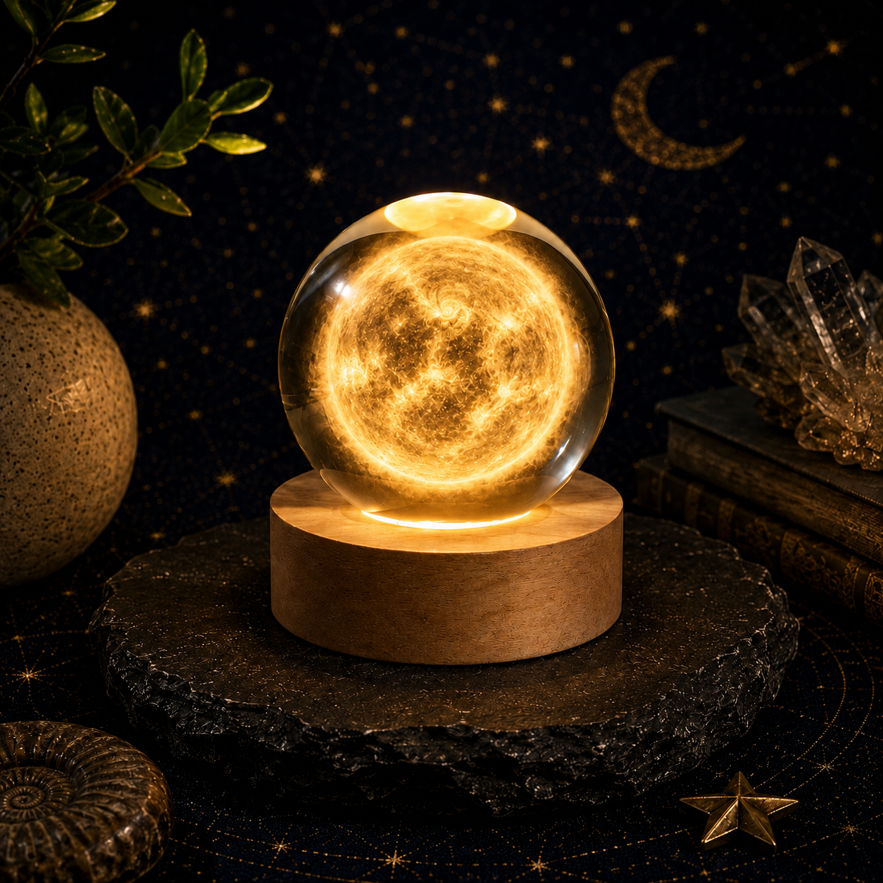 Yellow Giant Crystal Ball