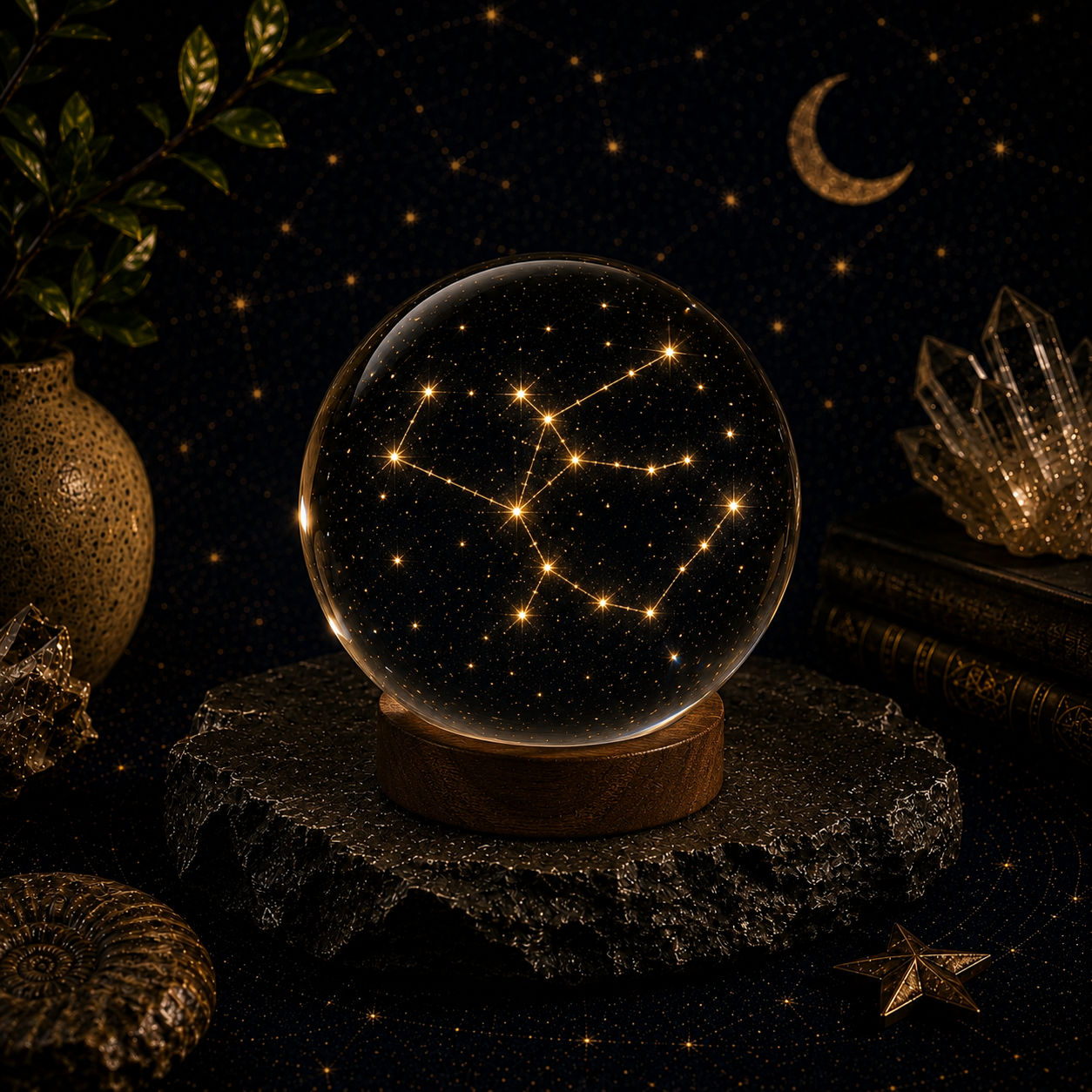 Pegasus Constellation Crystal Ball – Minimalist