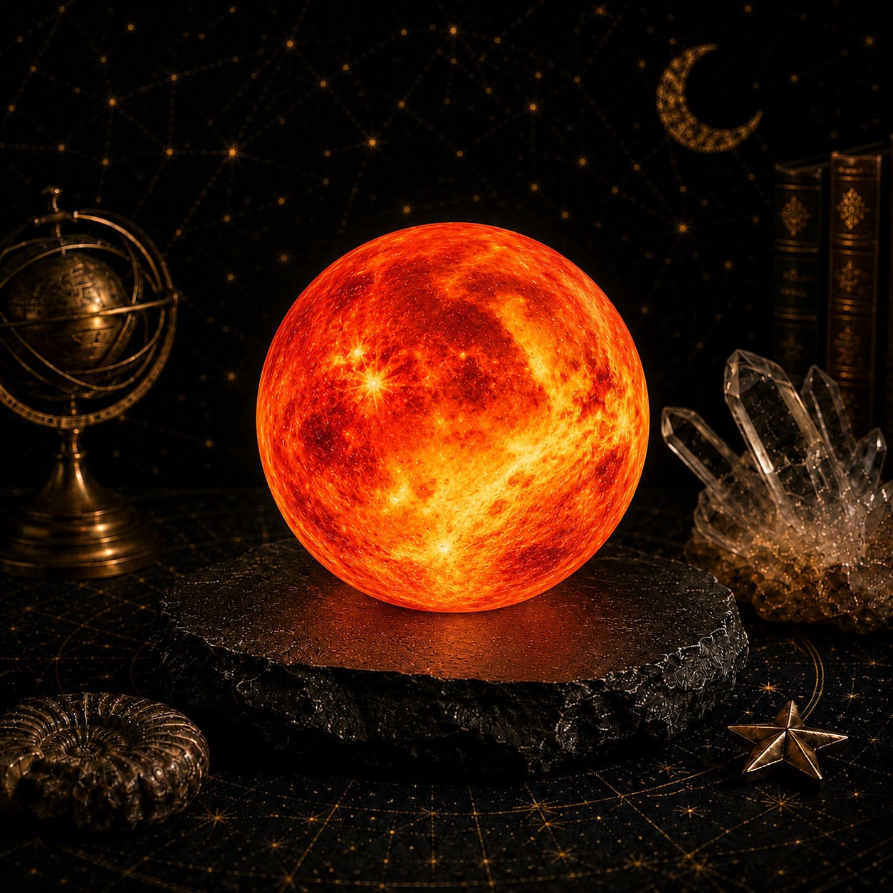 Red Giant Star Lamp