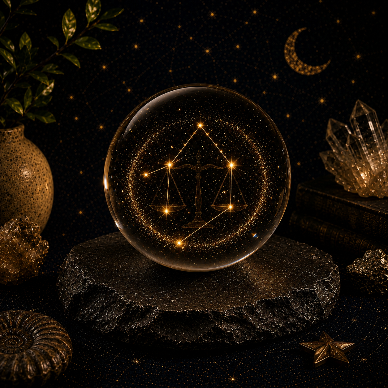 Virgo Zodiac Crystal Ball