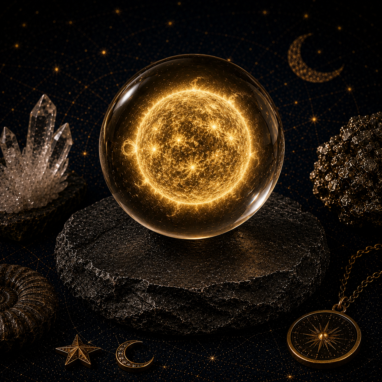 Yellow Dwarf Star Crystal Ball