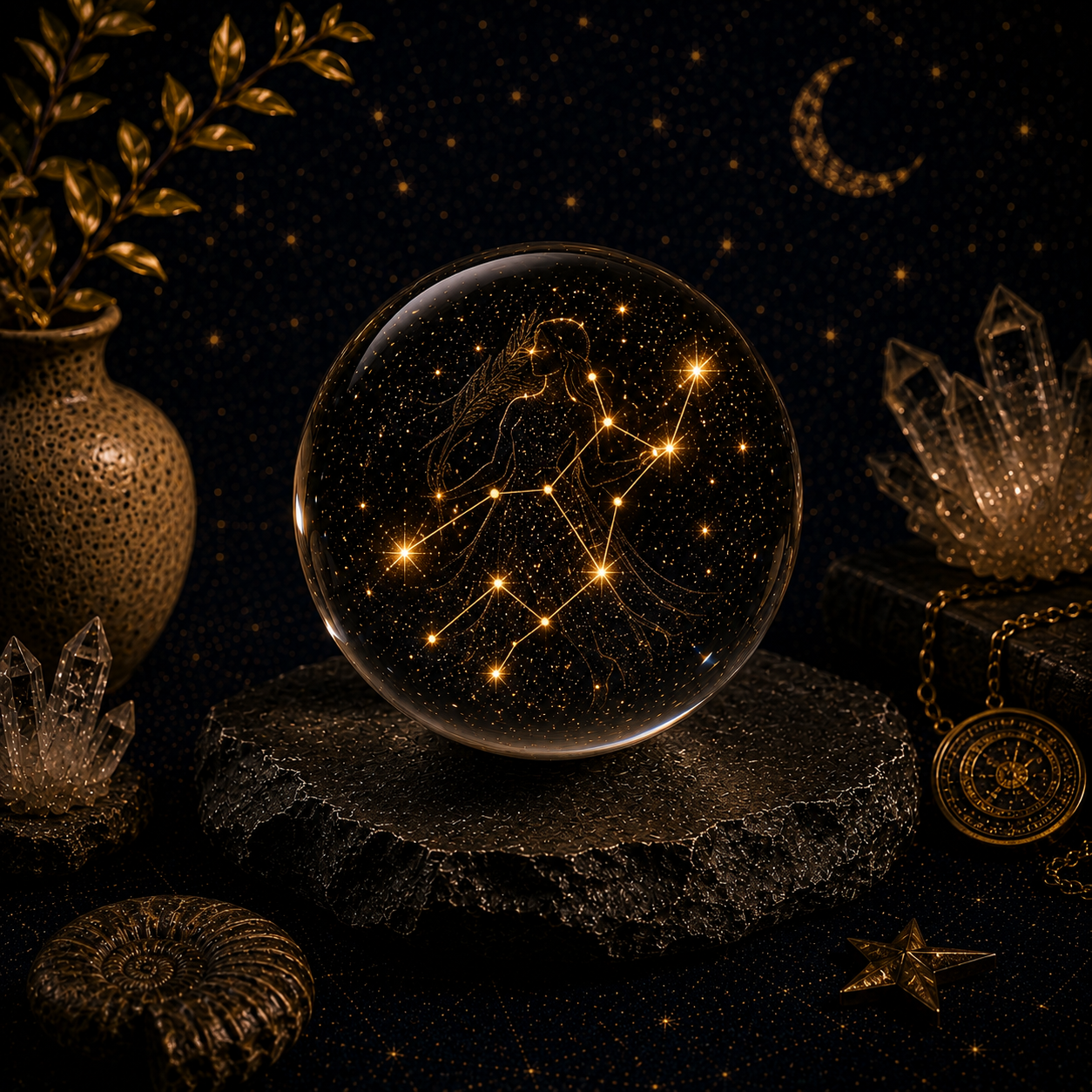 Libra Zodiac Crystal Ball