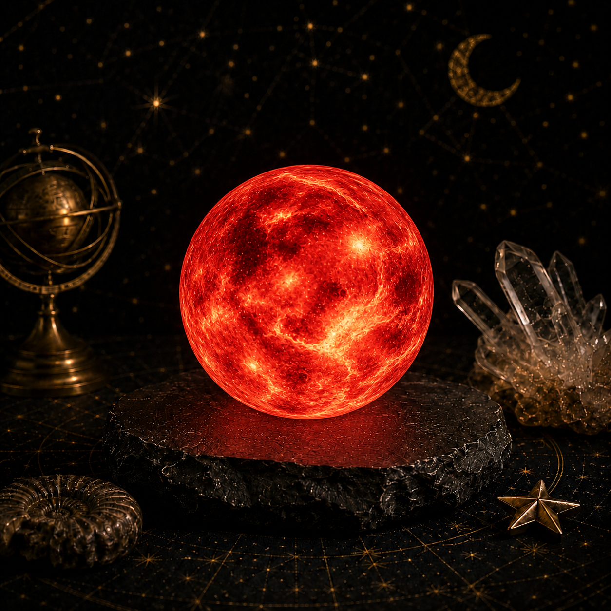 Red Supergiant Star Lamp