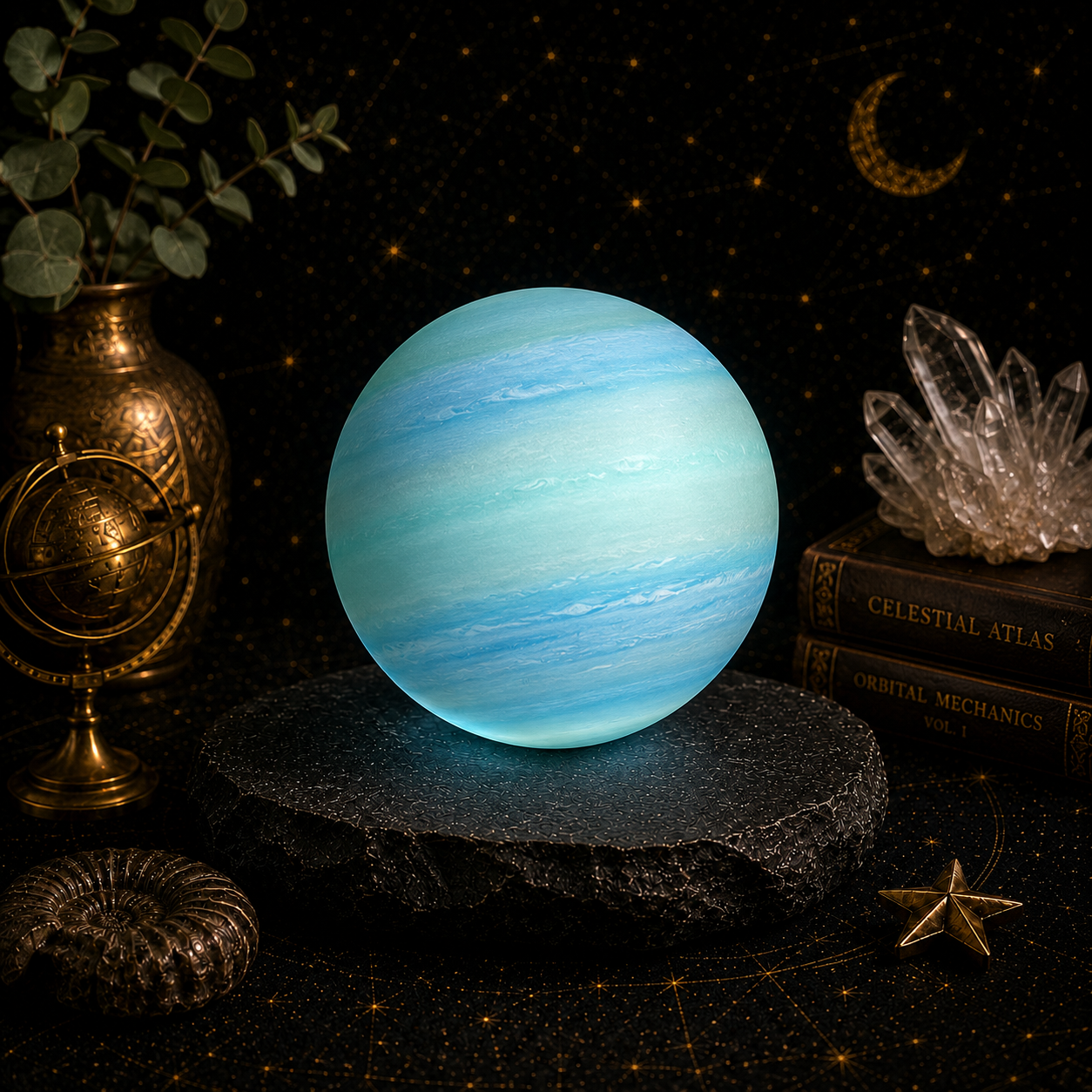 Uranus Moon Lamp