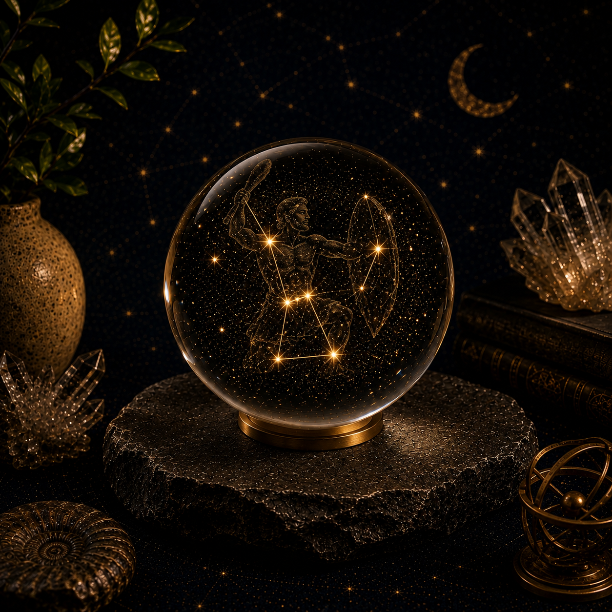 Orion Constellation Crystal Ball