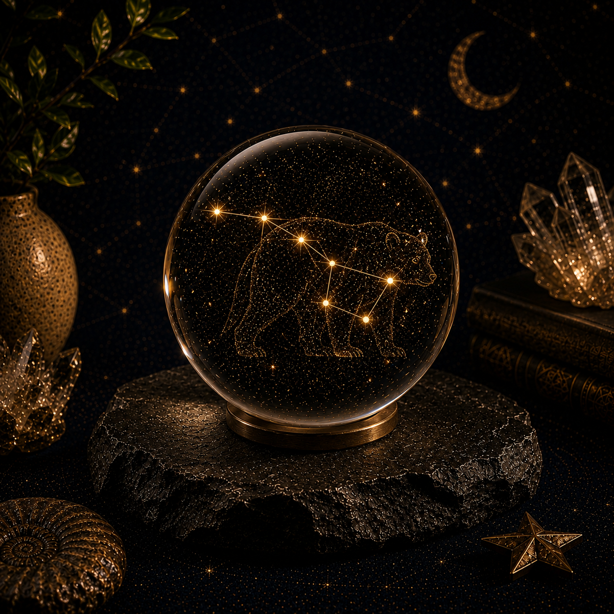 Ursa Major Constellation Crystal Ball