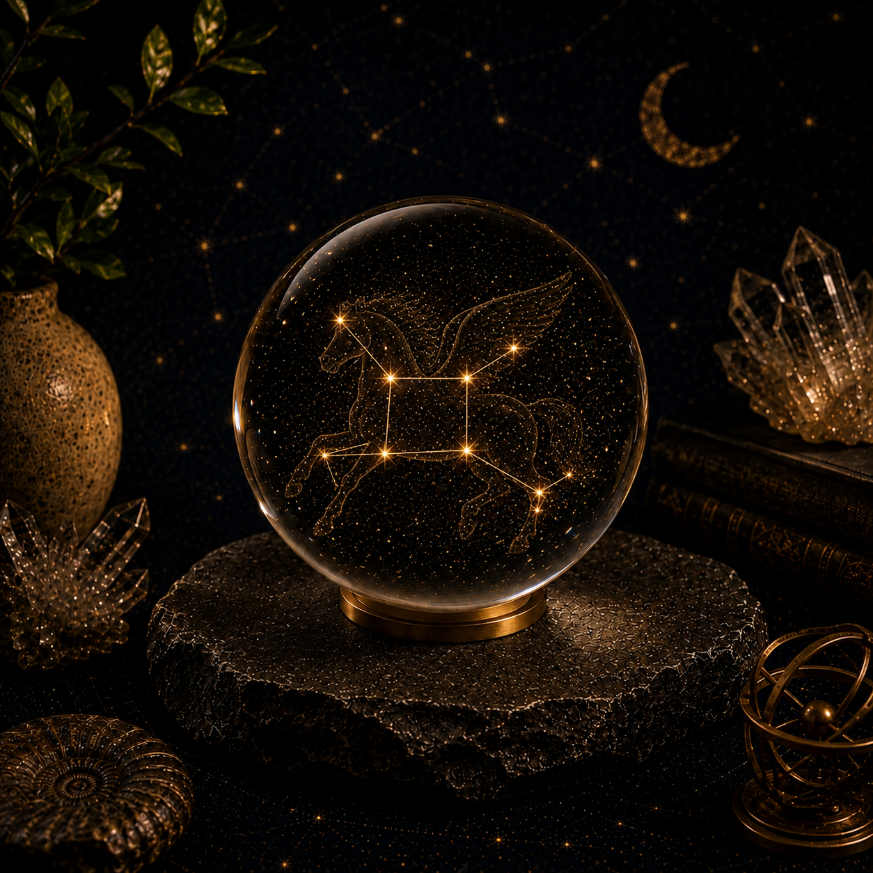 Pegasus Constellation Crystal Ball