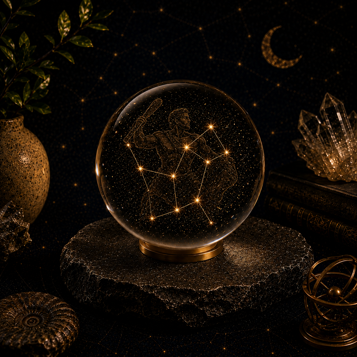 Hercules Constellation Crystal Ball