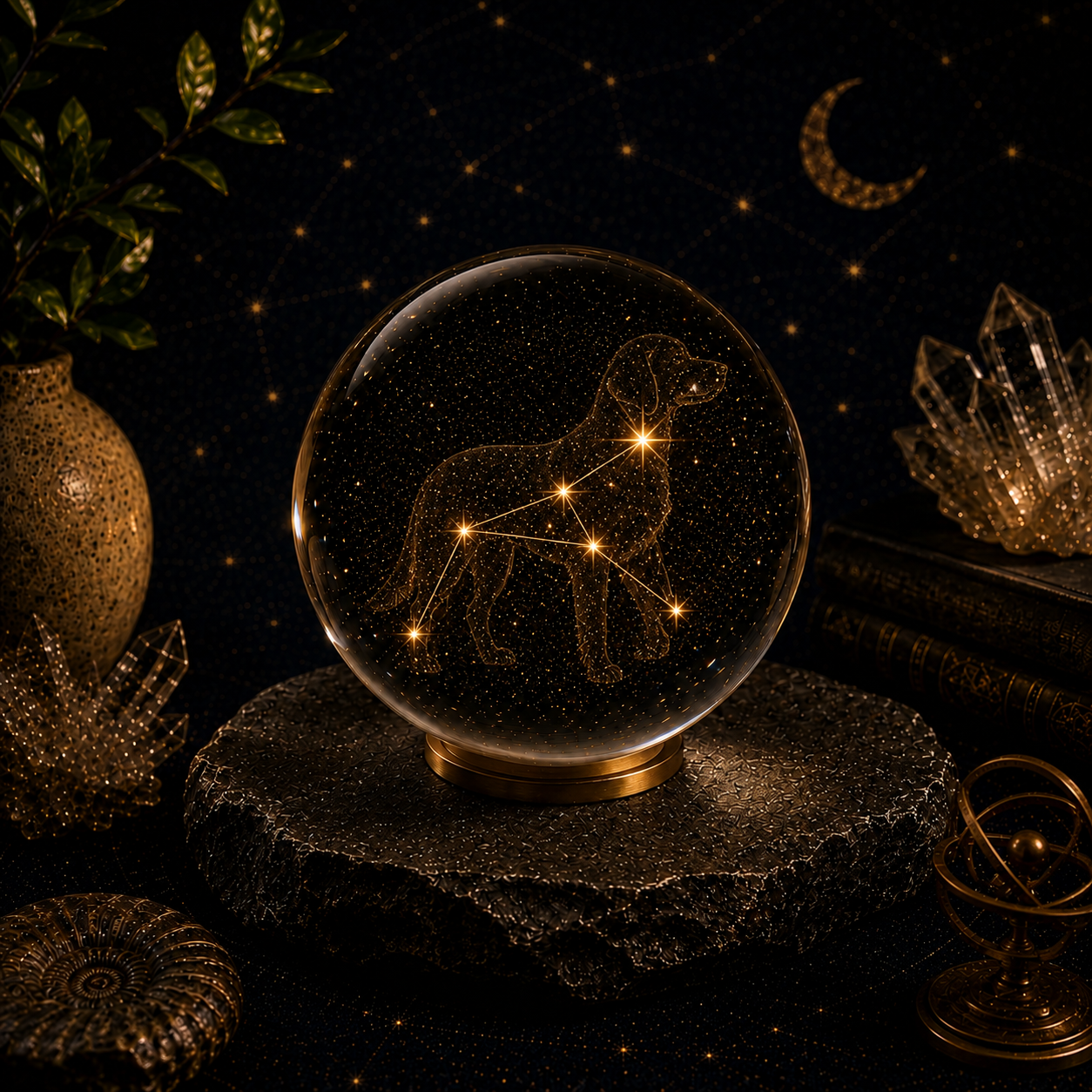 Canis Major Constellation Crystal Ball