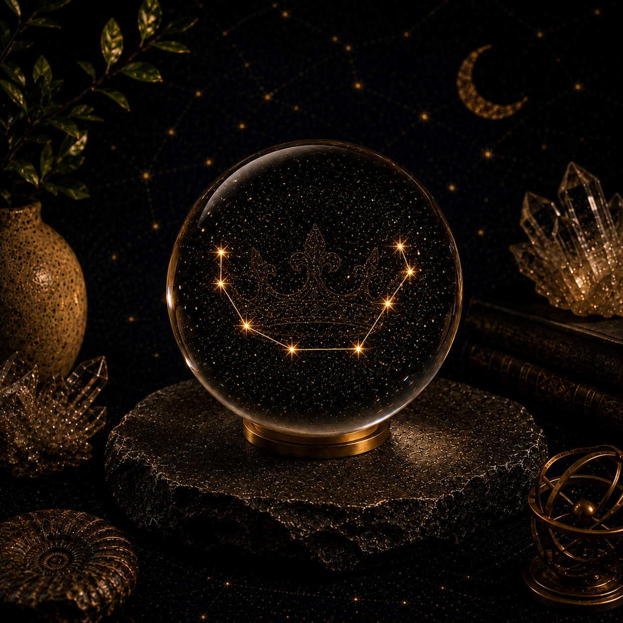 Corona Borealis Constellation Crystal Ball