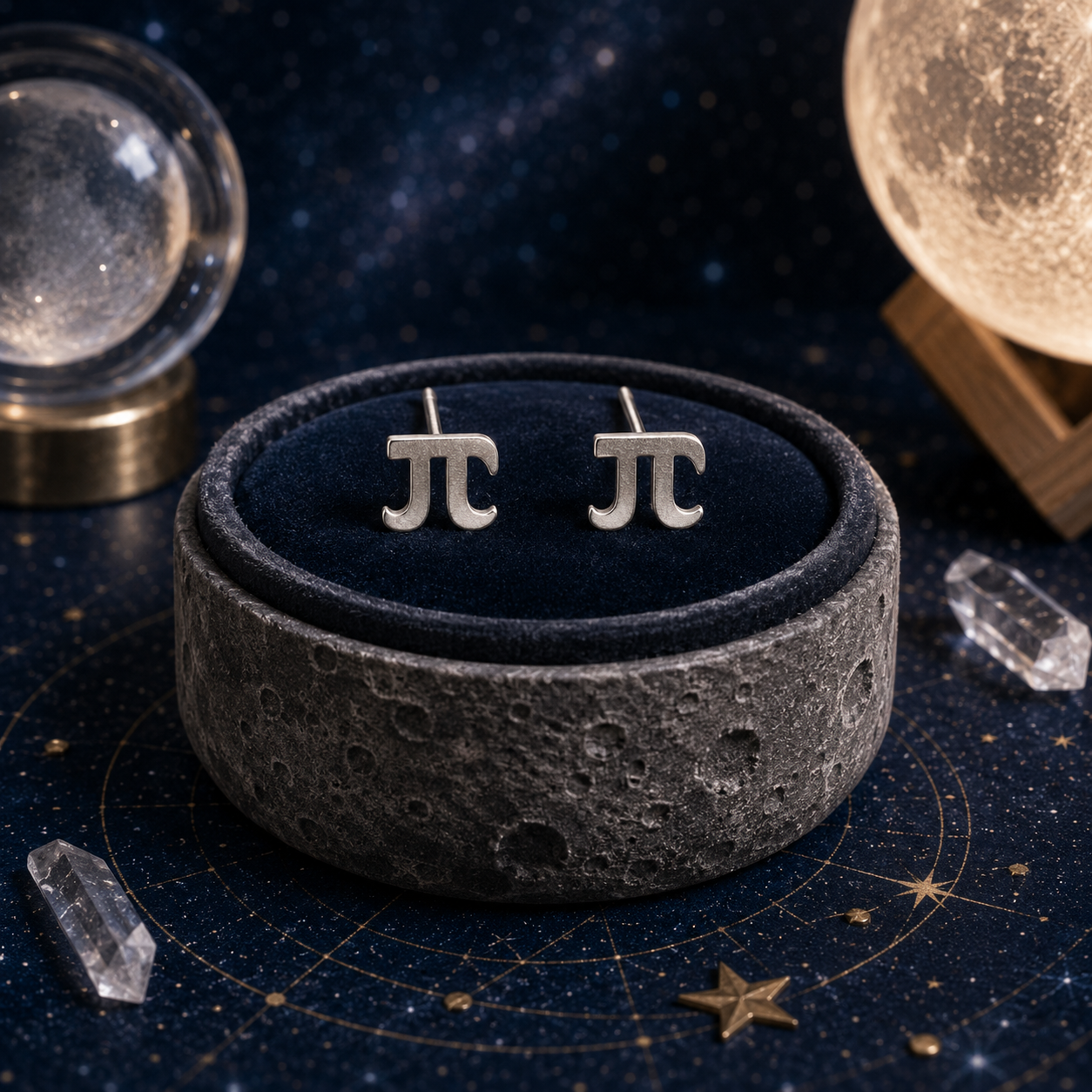 Pi Stud Earrings