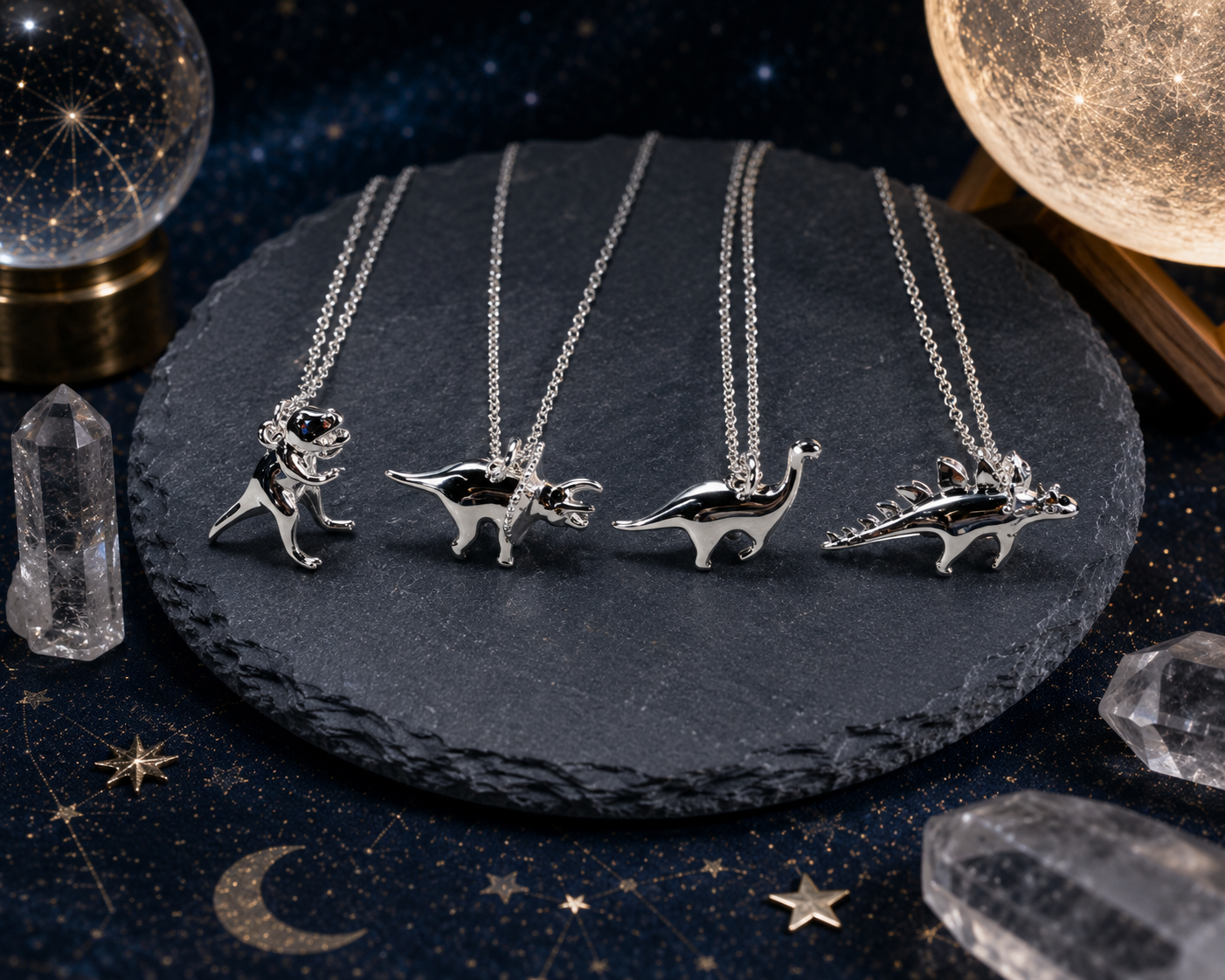 Dinosaur Necklace Set