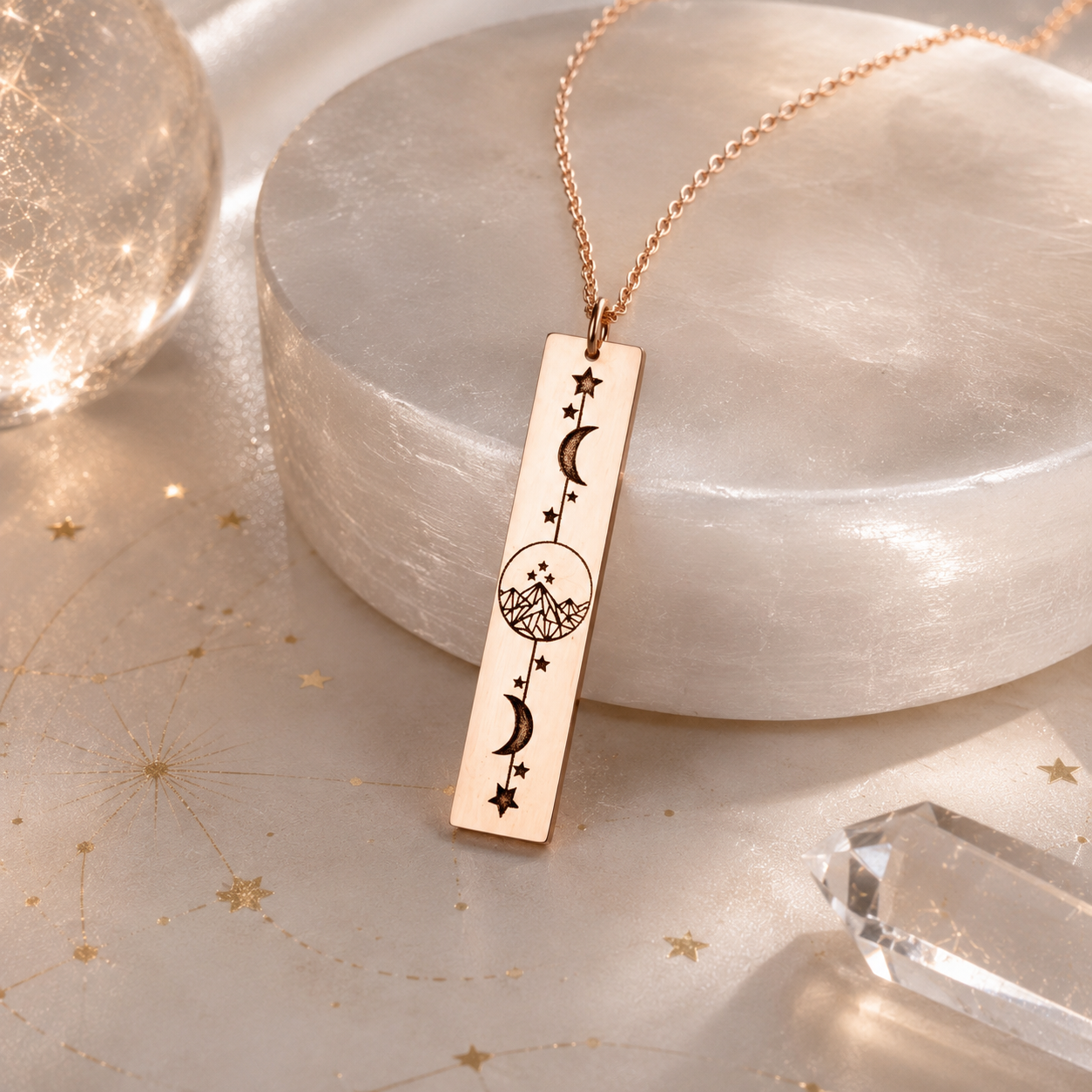 Moonphase Bar Necklace