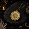 Spiral Galaxy Medallion