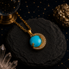 Turquoise Moon Pendant