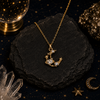 Crescent Stardust Pendant